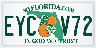 FL license plate EYCV72