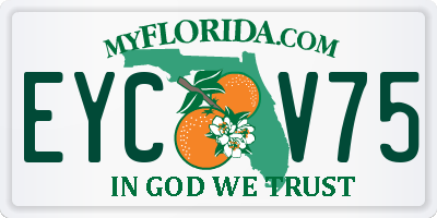 FL license plate EYCV75