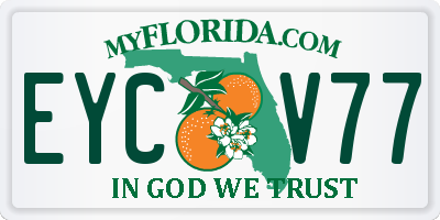FL license plate EYCV77
