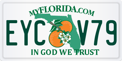 FL license plate EYCV79