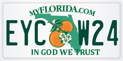 FL license plate EYCW24
