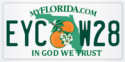 FL license plate EYCW28