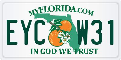 FL license plate EYCW31