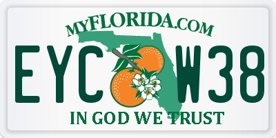 FL license plate EYCW38