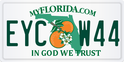 FL license plate EYCW44