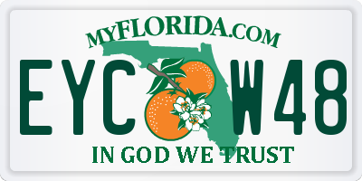 FL license plate EYCW48
