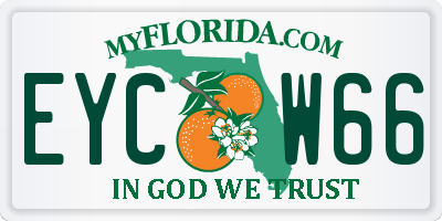FL license plate EYCW66