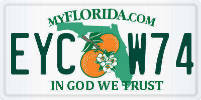 FL license plate EYCW74