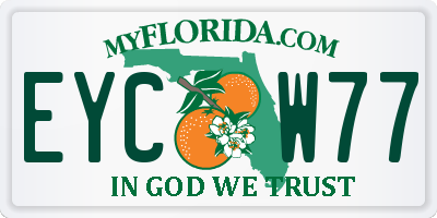 FL license plate EYCW77