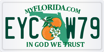 FL license plate EYCW79