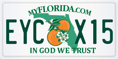 FL license plate EYCX15