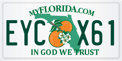 FL license plate EYCX61