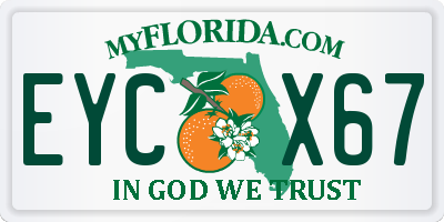 FL license plate EYCX67
