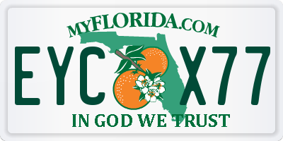 FL license plate EYCX77