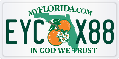FL license plate EYCX88