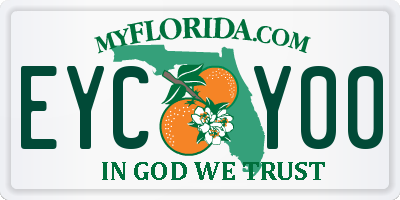 FL license plate EYCY00
