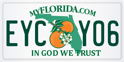 FL license plate EYCY06