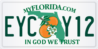 FL license plate EYCY12