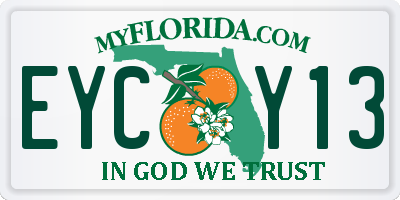 FL license plate EYCY13
