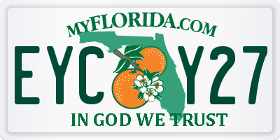 FL license plate EYCY27