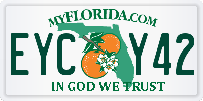 FL license plate EYCY42
