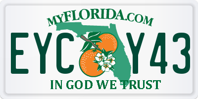 FL license plate EYCY43