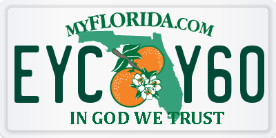 FL license plate EYCY60