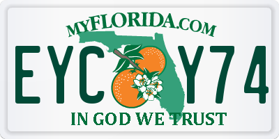 FL license plate EYCY74