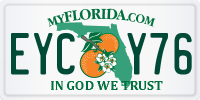 FL license plate EYCY76
