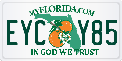 FL license plate EYCY85