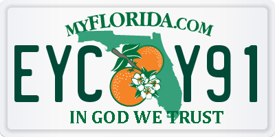 FL license plate EYCY91