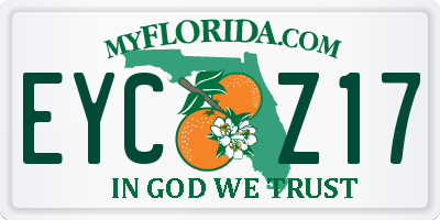 FL license plate EYCZ17