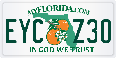 FL license plate EYCZ30