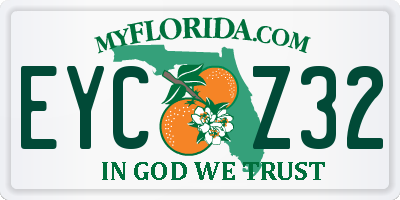 FL license plate EYCZ32
