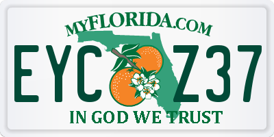 FL license plate EYCZ37