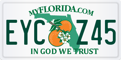 FL license plate EYCZ45