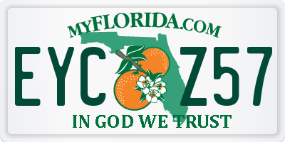 FL license plate EYCZ57