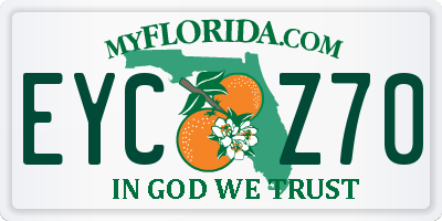 FL license plate EYCZ70