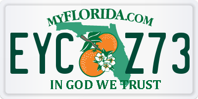 FL license plate EYCZ73