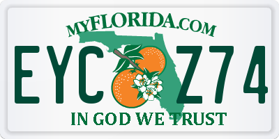 FL license plate EYCZ74