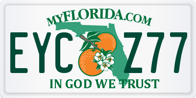 FL license plate EYCZ77