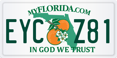 FL license plate EYCZ81