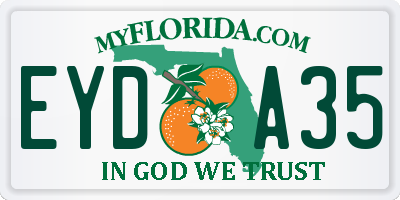 FL license plate EYDA35