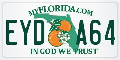 FL license plate EYDA64