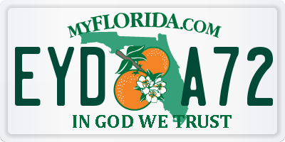 FL license plate EYDA72
