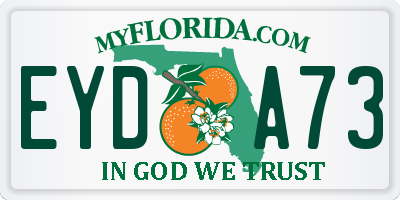FL license plate EYDA73