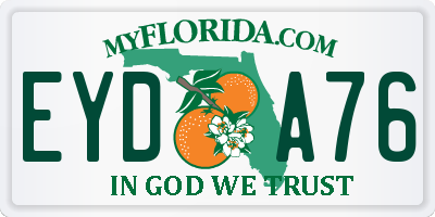 FL license plate EYDA76