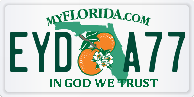FL license plate EYDA77