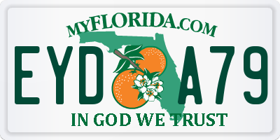 FL license plate EYDA79