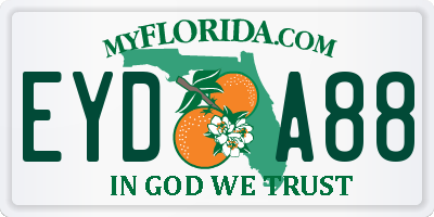 FL license plate EYDA88